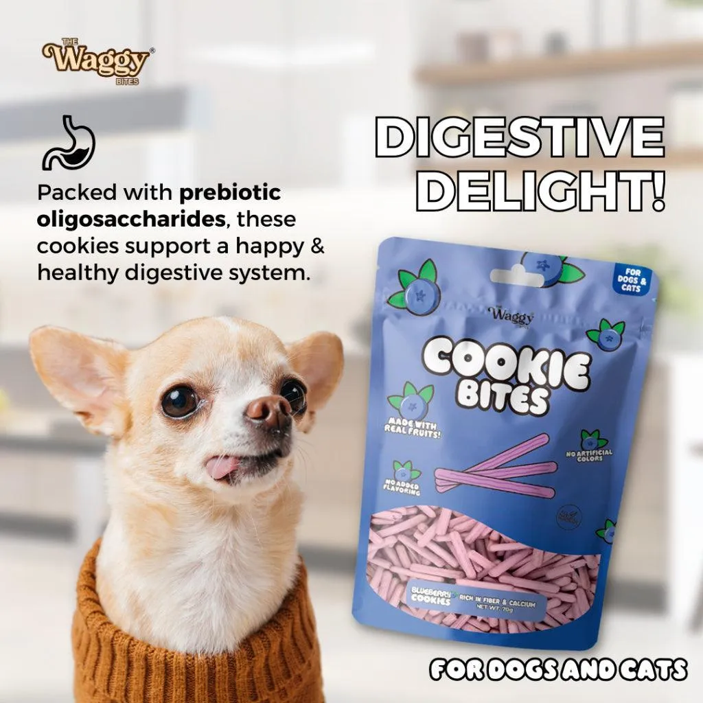 The Waggy Bites - Blueberry Cookies