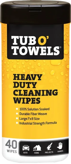 TUB O'TOWELS CLEAN WIPES 40CT :EA: QUANTITY: 1