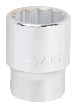 Vulcan MT-SS6038 Drive Socket, 1-3/16 in Socket, 3/4 in Drive, 12-Point, Chrome Vanadium Steel, Chrome :EA: QUANTITY: 1