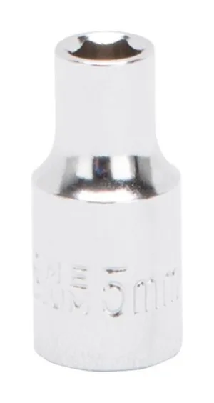 Vulcan MT6488324 Drive Socket, 5 mm Socket, 1/4 in Drive, 6-Point, Chrome Vanadium Steel, Chrome :EA: QUANTITY: 1