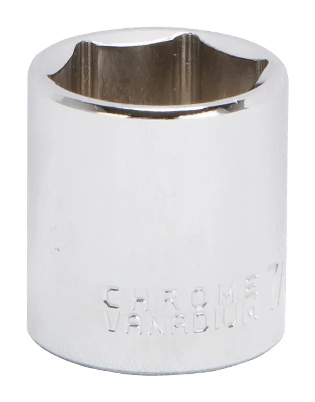 Vulcan MT6495428 Drive Socket, 7/8 in Socket, 3/8 in Drive, 6-Point, Chrome Vanadium Steel, Chrome :EA: QUANTITY: 1