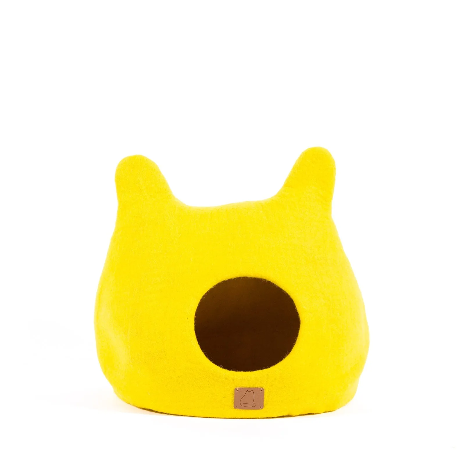 Whimsical Cat Ear Cave Bed - Sunny Yellow