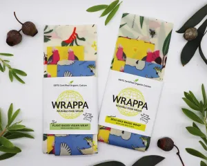 WRAPPA - Beeswax Wraps - Birds and Bees (3 Pack)