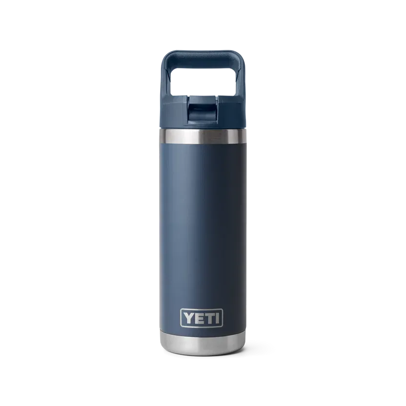 YETI Rambler 18 OZ (532ml) Bottle With Straw Cap - Navy