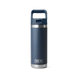 YETI Rambler 18 OZ (532ml) Bottle With Straw Cap - Navy