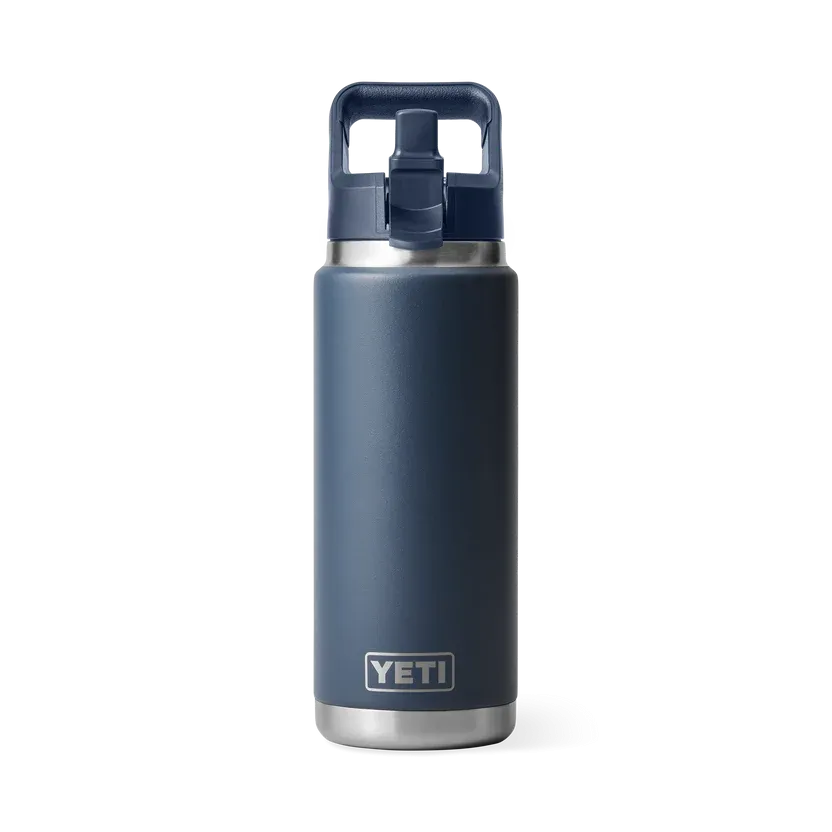 YETI Rambler 26 OZ (769ml) Bottle With Straw Cap - Navy