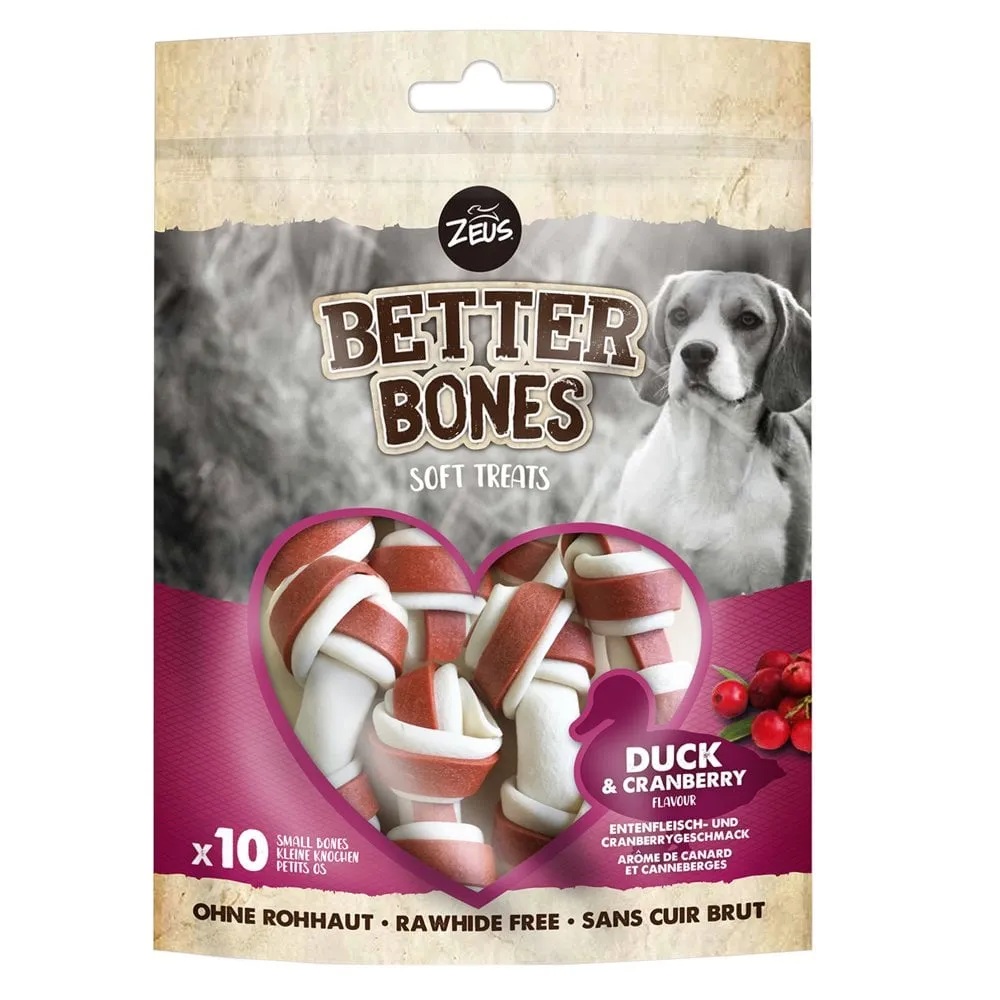 Zeus Better Bones Duck & Cranberry Small Bones Pack of 10